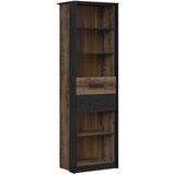 XXXL VISOKA KOMODA, črna, barve hrasta | Shoptok.si