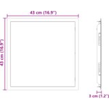 vidaXL Dostopna enota Bela 40 x 40 cm jeklo | Shoptok.si