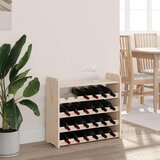  Stalak za vino s gornjom pločom 67,5x25x60 cm masivna borovina | shoptok.hr