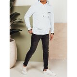 DStreet Bluza męska z kapturem biała | shoptok.hr