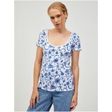 Orsay Blue-white patterned T-shirt - Women Cijene
