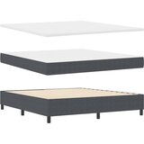  LED Box Spring Krevet Tamno siva i bijela 180 x 200 cm | shoptok.hr