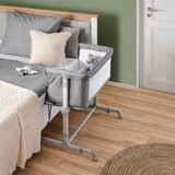 My Baby Lou DODATNA POSTELJICA BASIC siva, bela | Shoptok.si