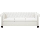  Trosjed Chesterfield od umjetne kože bijeli | shoptok.hr