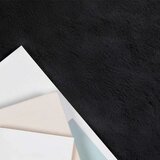  Faux Rabbit Fur Rug Olite Crna 60 x 110 cm Poliester | shoptok.hr