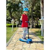 Cool Wheels Sklopivi trotinet za decu Maxi Twist 3 svetleća točka do 50kg plavi | Eponuda.com