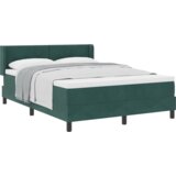 Box Spring Krevet s Madracem Tamno Zelena 160x200 cm Baršun | shoptok.hr