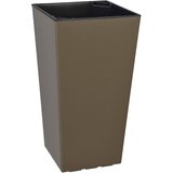 Gardenico Rjav samozalivalni cvetlični lonček Elise, višina 26 cm Cene