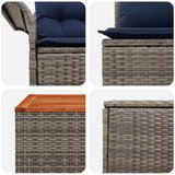  Set sofe 6 pcs 4-Broj sjedala Siva i tamnoplava | shoptok.hr