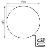Kanlux 45937 - Spoljašnja lampa STONO 1xE27/20W/230V prečnik 50 cm IP65 bež | Eponuda.com