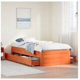 vidaXL Posteljni okvir brez vzmetnice s predali 100x200 cm borovina Cene