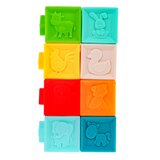  Set 20 senzoričnih žogic in kock z različnimi vzorci - pisan | Shoptok.si