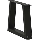 vidaXL Noge jedilne mize V-oblike 2 kosa črne 40x(30-31,3) cm jeklo | Shoptok.si