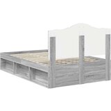  Konstrukcija postelje z vzglavjem Siva Sonoma 120 x 200 cm, (5000102134) | Shoptok.si