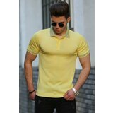 Madmext Polo T-shirt - Yellow - Regular fit Cene
