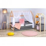  Kućica sa fiokom i dušekom 180x80 domek - siva (bukva) 77003 | ePonuda.com