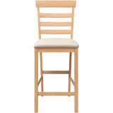  Barske stolice s jastucima 2 kom. Prirodno puno drvo guma | shoptok.hr