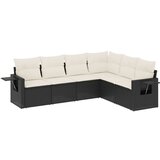  The Living Store Vrtna sedežna garnitura 6-delna z blazinami črna poli ratan - Vrtna Sedežna Garniture, (21443468) | Shoptok.si