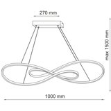  LED luster na sajli ZUMBA LED/50W/230V zlatna | Eponuda.com