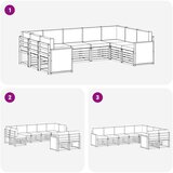  Set vanjskih sofa 7 kom. Prirodna i antracit | shoptok.hr