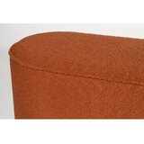 White Label Opečnato oranžna klop iz tkanine bouclé Marcos – | Shoptok.si