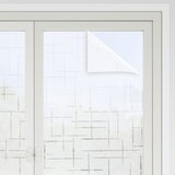  Prozorske folije 4 kom matirane s uzorkom zvijezda PVC Slike