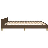  Okvir za krevet bez madraca tamnosmeđi 180x200 cm od tkanine | shoptok.hr