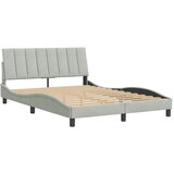  Okvir za krevet bez madraca Hanko svjetlosivi 140 x 190 cm baršunasti | Eponuda.com