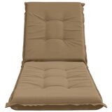  Jastučić za ležaljku GEMERT 100% poliester Sivosmeđa - Sivosmeđa 190 x 50 x 9 cm Poliester | shoptok.hr