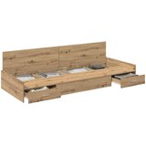  Krevetna konstrukcija s ladicama Umjetnički hrast 90 x 200 cm | shoptok.hr