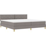  Postelja s škatlo in vzmetnico Taupe 200x200 cm Tkanina, (22082789) | Shoptok.si