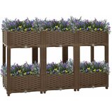  Povišena gredica 120 x 40 x 71 cm od polipropilena | shoptok.hr