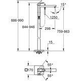 Grohe samostoječa enoročna armatura za kad EUROCUBE (23672001) | Shoptok.si