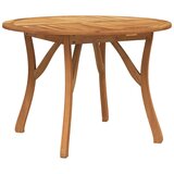  5-dijelni vrtni blagovaonski set od masivnog bagremovog drva Smeđa Ø 110 cm | shoptok.hr