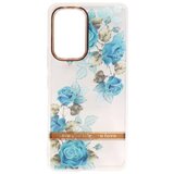 Chameleon Gumiran ovitek (TPUP) za Samsung Galaxy A53 5G - Flowers - moder Cene