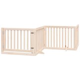 vidaXL Vrata za pse s vratašcima 6 panela sklopiva 480 cm drvo topole | shoptok.hr