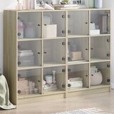 Furnova Knjižna omara z vrati sonoma hrast 136x37x109 cm inženirski les, (21955046) | Shoptok.si