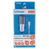  auto punjač linkage LKC-06 lightning 2.1A beli sa crnim | ePonuda.com
