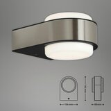 XXXL Briloner 3035-012- LED spoljašnje zidno svetlo HANAU LED/6,5W/230V IP44 hrom | Eponuda.com