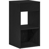 Maison Chic Nočna omarica - Nočna miza z predalom črna hrast 35x34x66,5 cm, (21690622) | Shoptok.si