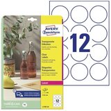  Etikete avery zweckform l7877-25 fi60 mm svetleče transparentne ZWECKFORM | Shoptok.si