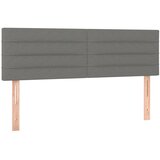 Krevet s oprugama i madracem tamnosivi 140x190 cm od tkanine | Eponuda.com