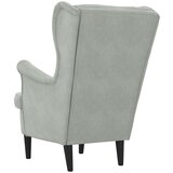  fotelj Svetlo siva 92 x 71 x 91 cm Žamet, (5000133114) | Shoptok.si