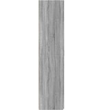  Visoka komoda siva boja hrasta 80 x 42,5 x 185 cm drvena | Eponuda.ba