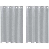 Voile zavjesa 2 pcs Tamno siva 140 x 140 cm Poliester | shoptok.hr