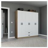 Hanah home ormar braon - bele boje yaman 1600 75 | ePonuda.com