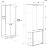 Haier prostostoječi hladilnik z zamrzovalnikom spodaj HBW7518C | Shoptok.si