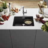 Blanco sudoper ETAGON 500-U InFino SILGRANIT CRNA, sa priborom, bez dalj.upr. | shoptok.hr
