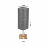  Brilagi - Stona lampa sa USB portom TABLON 1xE27/25W/230V hrast/bela/siva | Eponuda.com