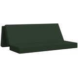 vidaXL Zložljiv kavč postelja 200 x 67 x 45 cm Temno zelena, (5000295319) Cene